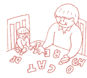 Preschool activity Learning alphabet